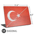 Turkish Flag Distressed Universal Laptop 14in (11.4 x 8.2in) Skin